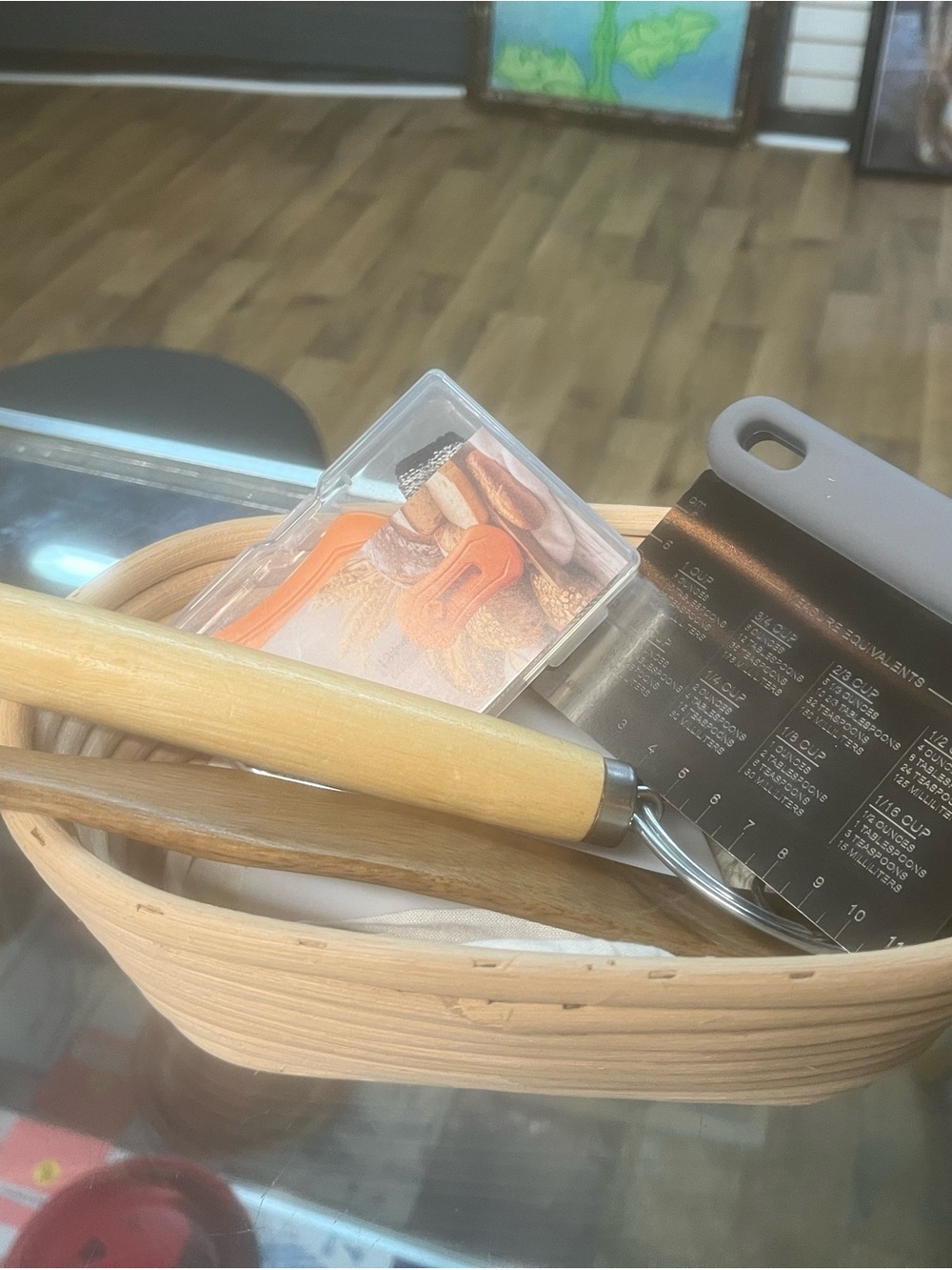 Wood Handle Sourdough Dough Scraper and Pastry Tools Set